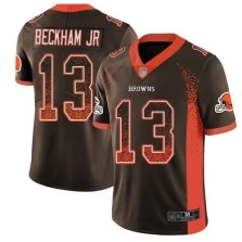 Limited Odell Beckham Jr. Youth Brown Jersey - #13 Football Cleveland Browns Rush Drift Fashion Limited Odell Beckham Jr. Youth Brown Jersey - #13 Football Cleveland Browns Rush Drift Fashion