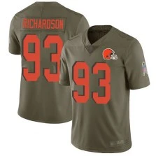 Limited Sheldon Richardson Youth Olive Jersey - #98 Football Cleveland Browns 2017 Salute to Service Limited Sheldon Richardson Youth Olive Jersey - #98 Football Cleveland Browns 2017 Salute to Service
